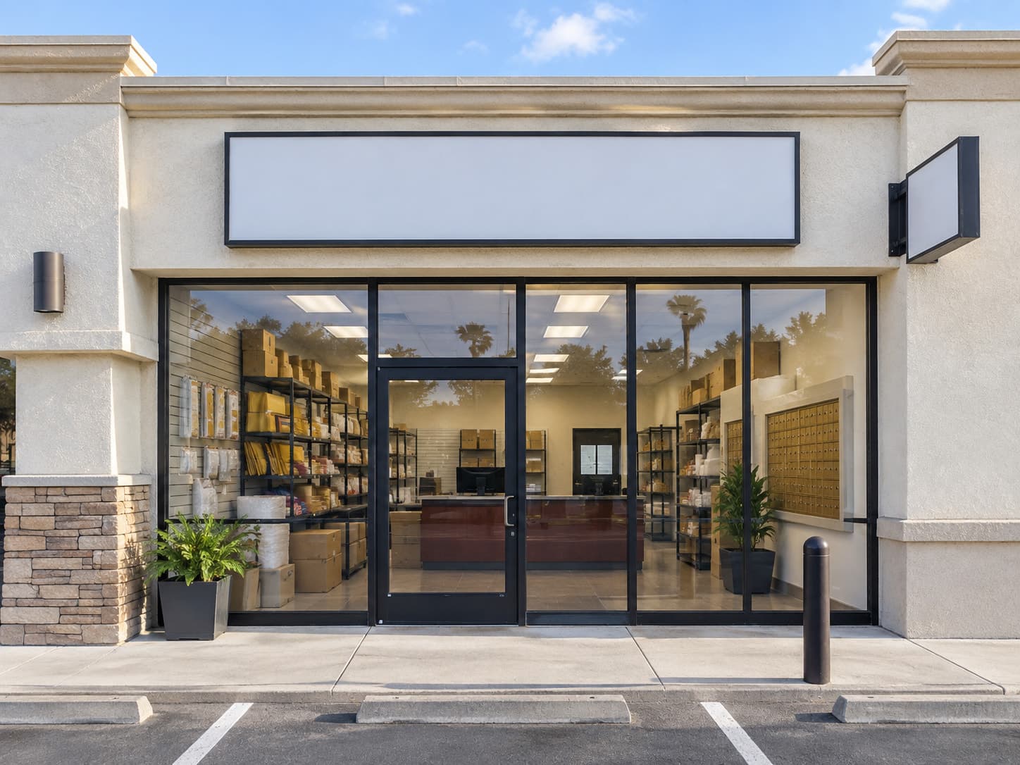 The Ship Plus Cell Plus storefront in Northridge, California