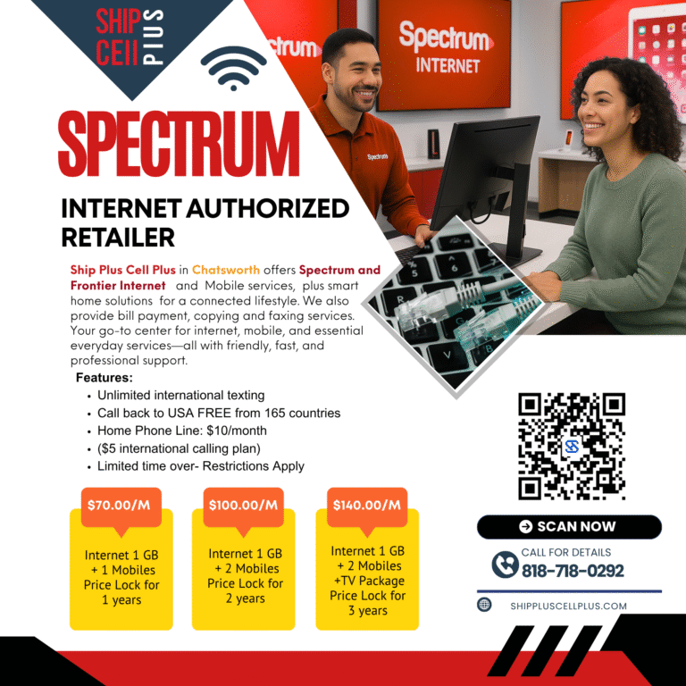 Affordable international calling and unlimited texting plans available at Ship Plus Cell Plus in Chatsworth, offering $10 home phone service and prepaid wireless deals.