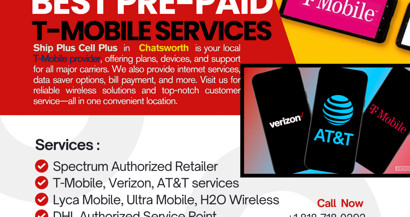 Local T-Mobile provider in Chatsworth offering wireless plans and internet services