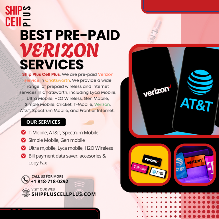 Ship Plus Cell Plus store offering prepaid wireless and internet services in Chatsworth